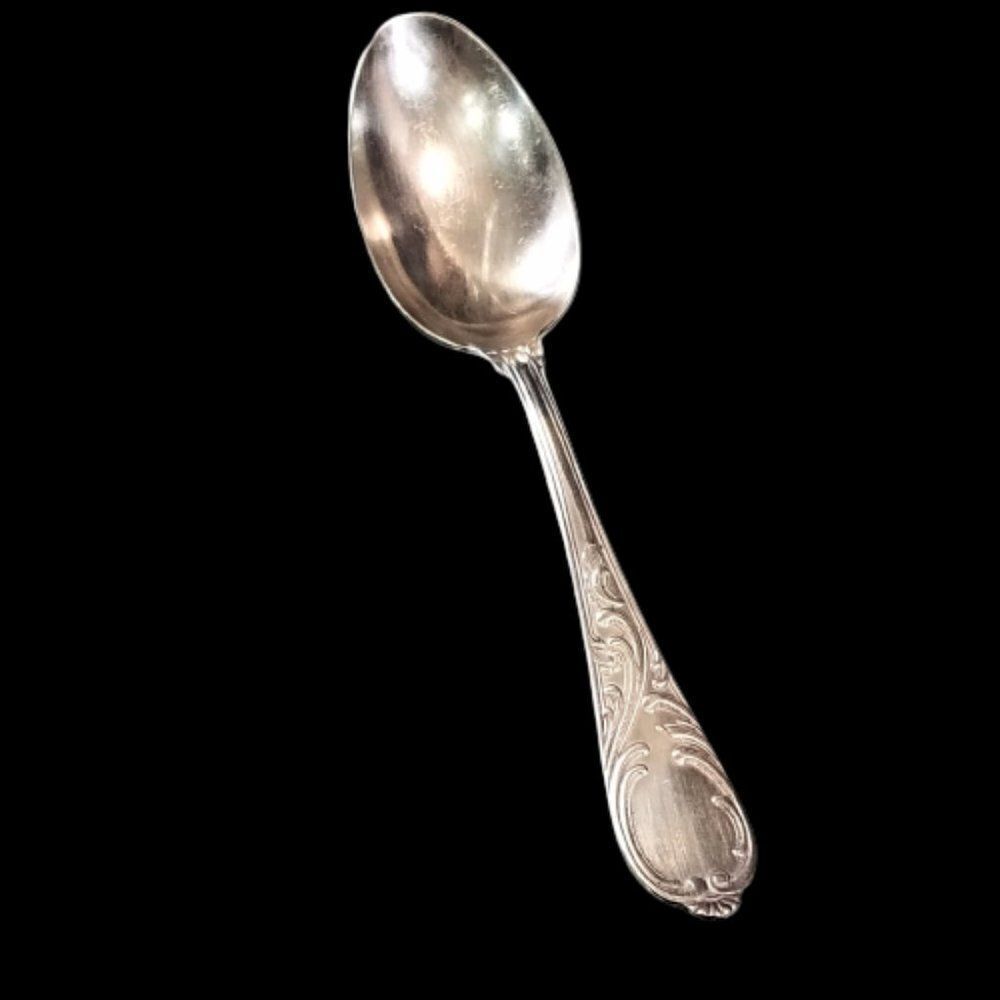 Vintage GES 120 Silverplate Table Spoon Ebel Gustav Solingen Germany  7.25"